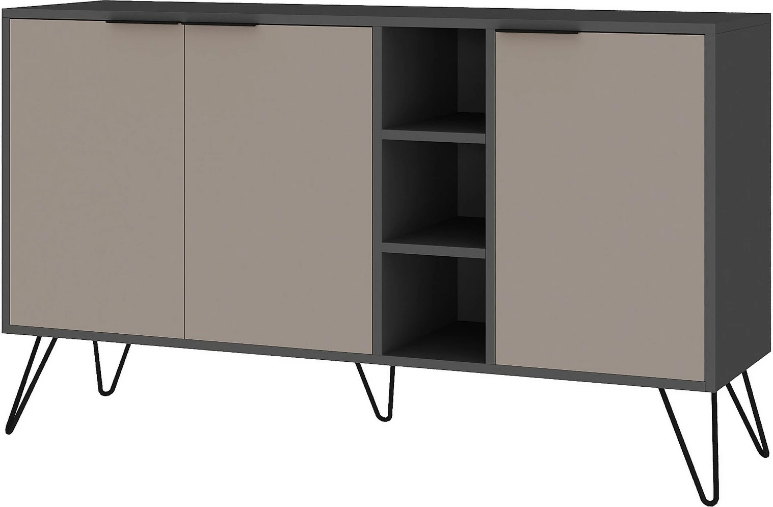 Konsol Skye Decor, Clara, antracit dhe kafe e çelët