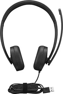 Kufje me mikrofon Lenovo USB-A Wired Stereo Headset Gen 2, të zeza