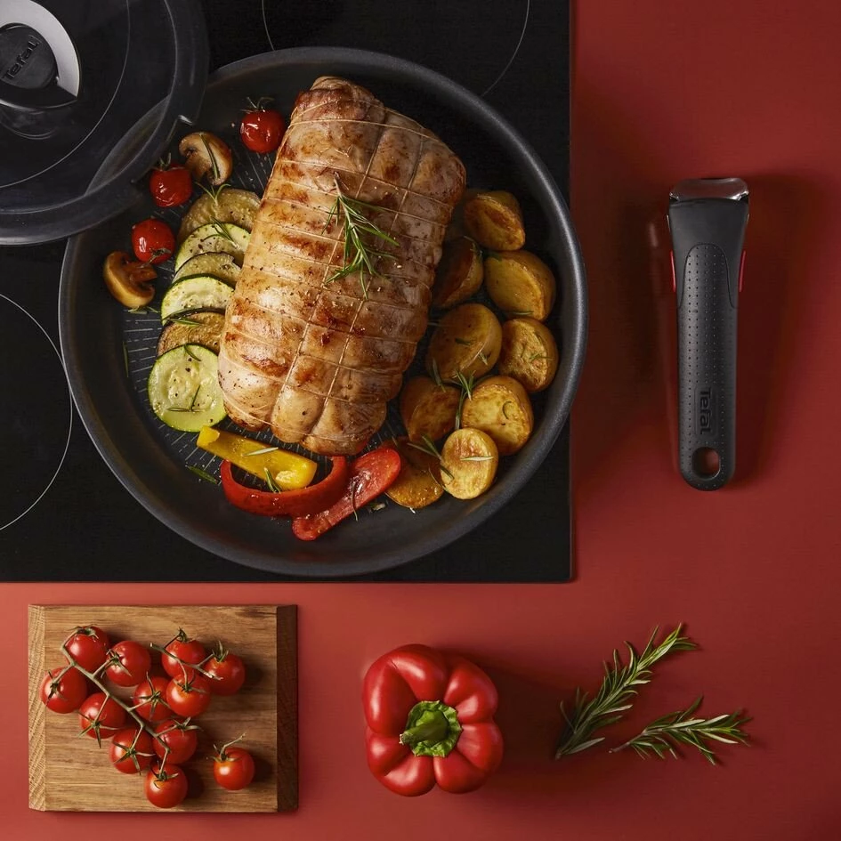 Tigan, Tefal Ingenio Unlimited L7630632, 28 cm, veshje titanium, zi