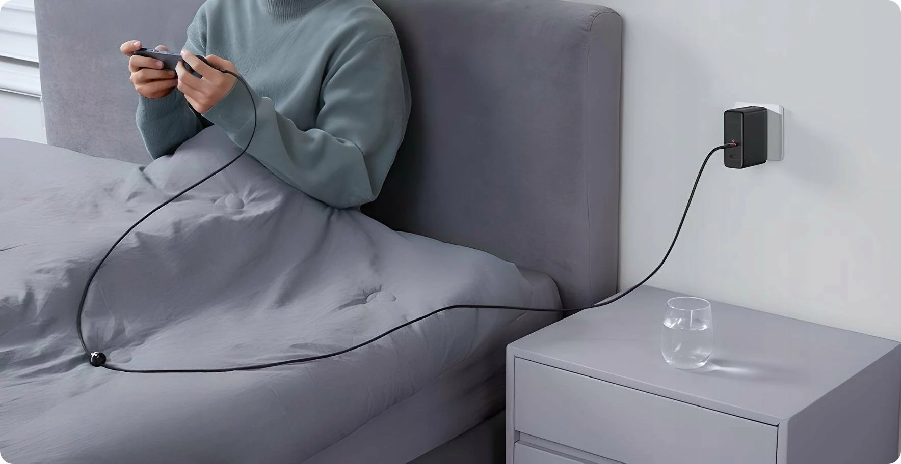 Kabllo USB-C në USB-C Baseus Cafule BSU4887 100W PD 1 m, set 2 copë, e zezë