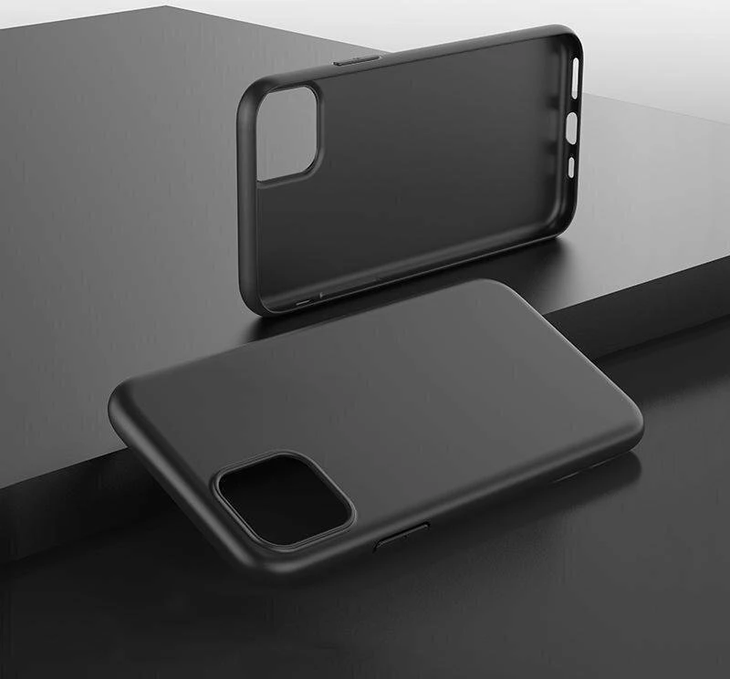 Mbështjellës Hurtel Flexible Gel Case Soft për iPhone 15, i hollë & fleksibël, i zi
