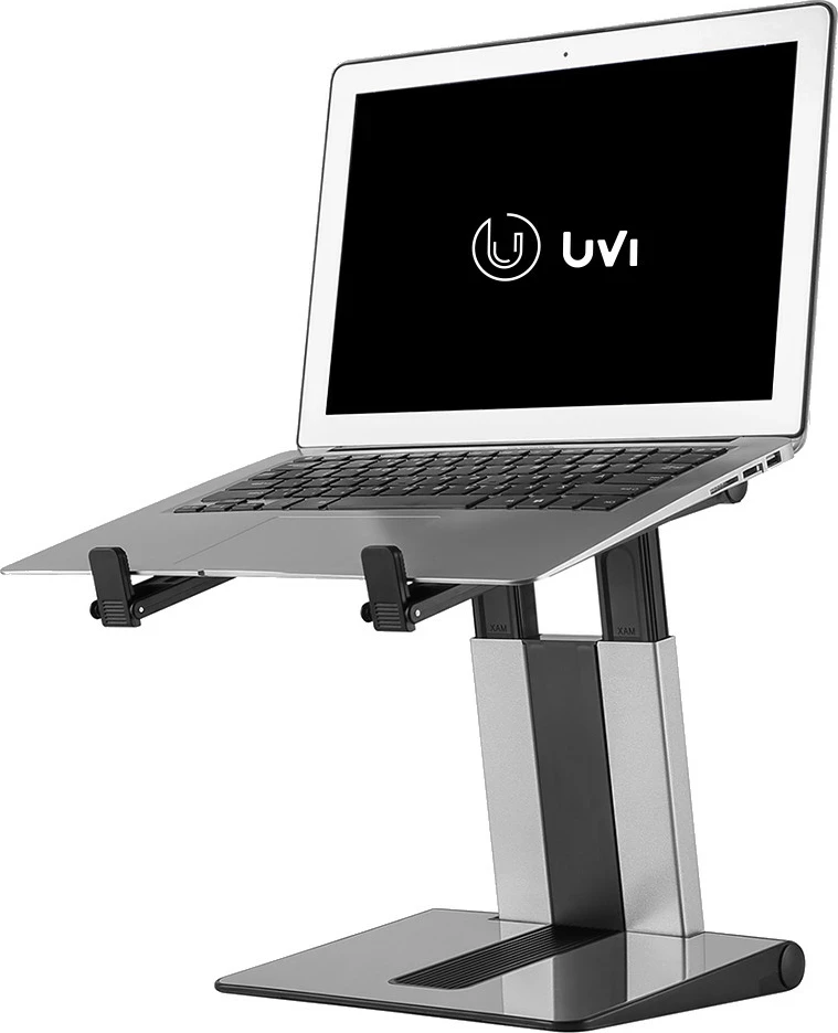 Mbajtëse laptopi e palosshme UVI UVIFCLR, 10"-15.6", rregullim lartësie 20.7-26.7 cm, max 5 kg, e zezë