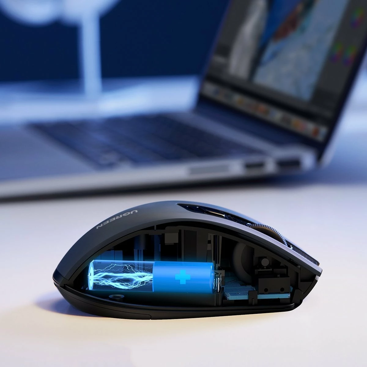 Maus Ugreen MU006 wireless optik 4000 DPI USB 2.4GHz, i zi