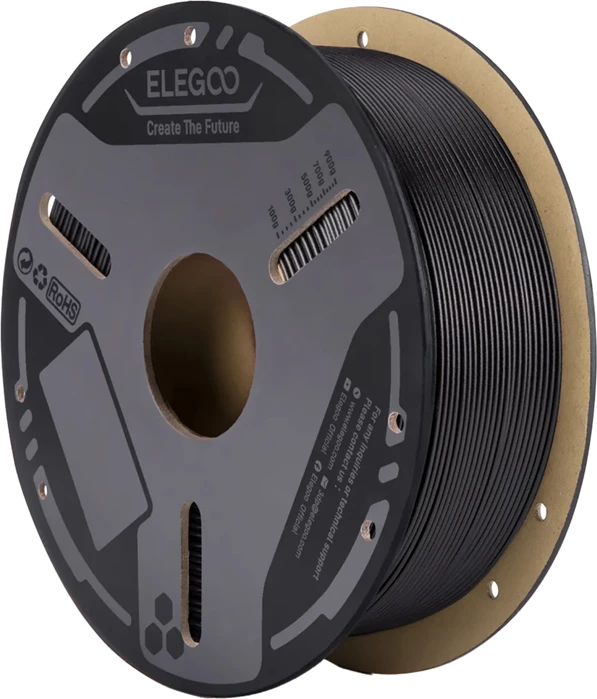 Filament 3D PETG-CF Elegoo 50.203.0647, për FDM, i zi