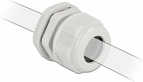 Glandë kablli DeLOCK PG16, për kabllo rrethore 9 mm, IP68, 2 copë, gri