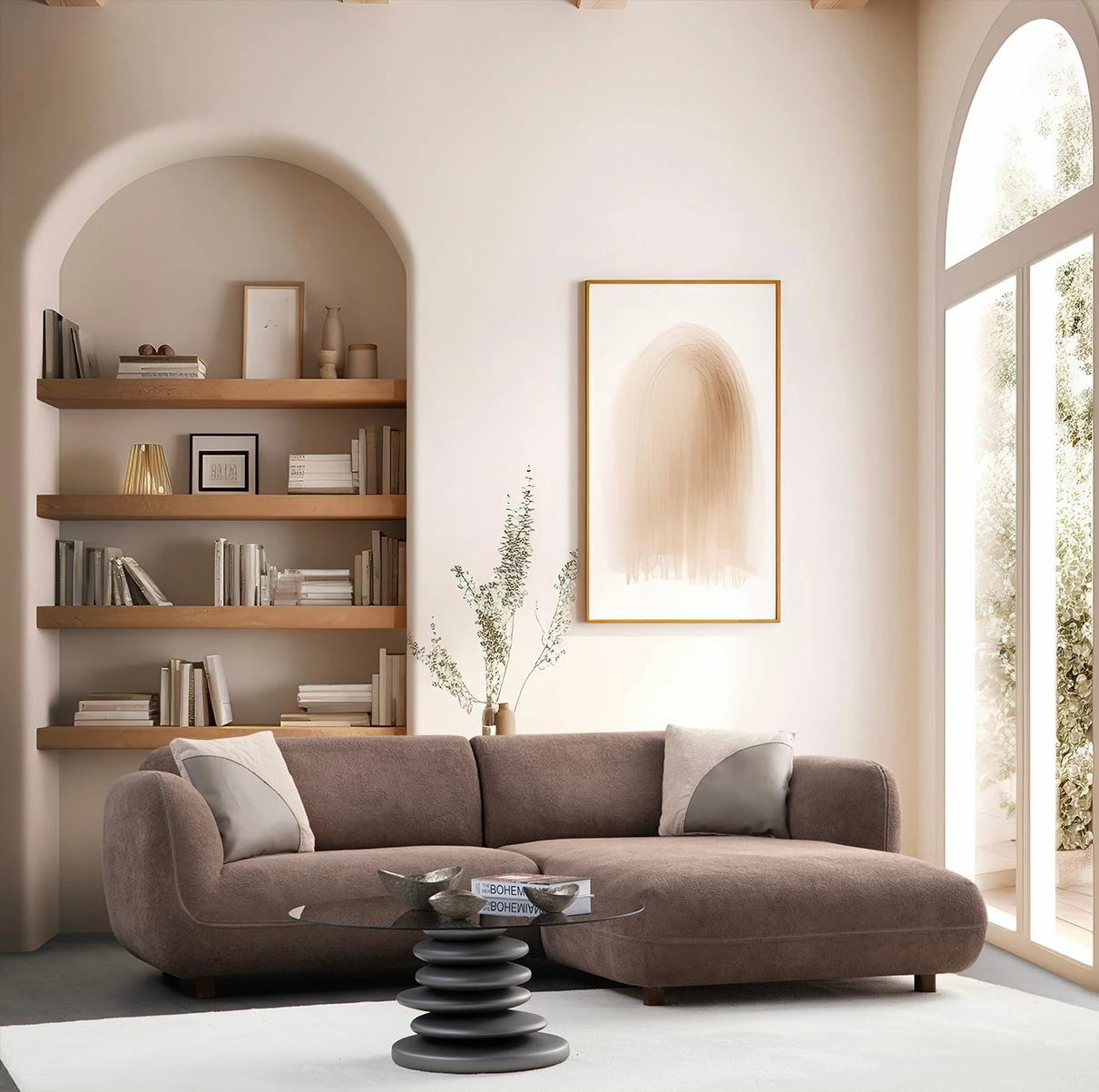 Këndare Pavia, kafe, Atelier del Sofa, 250x170cm