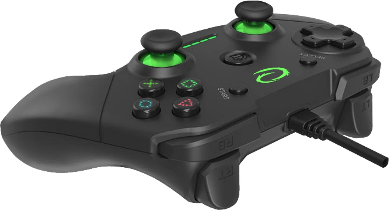 Kontroller gaming Esperanza EGG110K për PC, Playstation 3, i zi