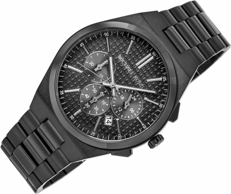 Orë dore për meshkuj Michael Kors, e zezë