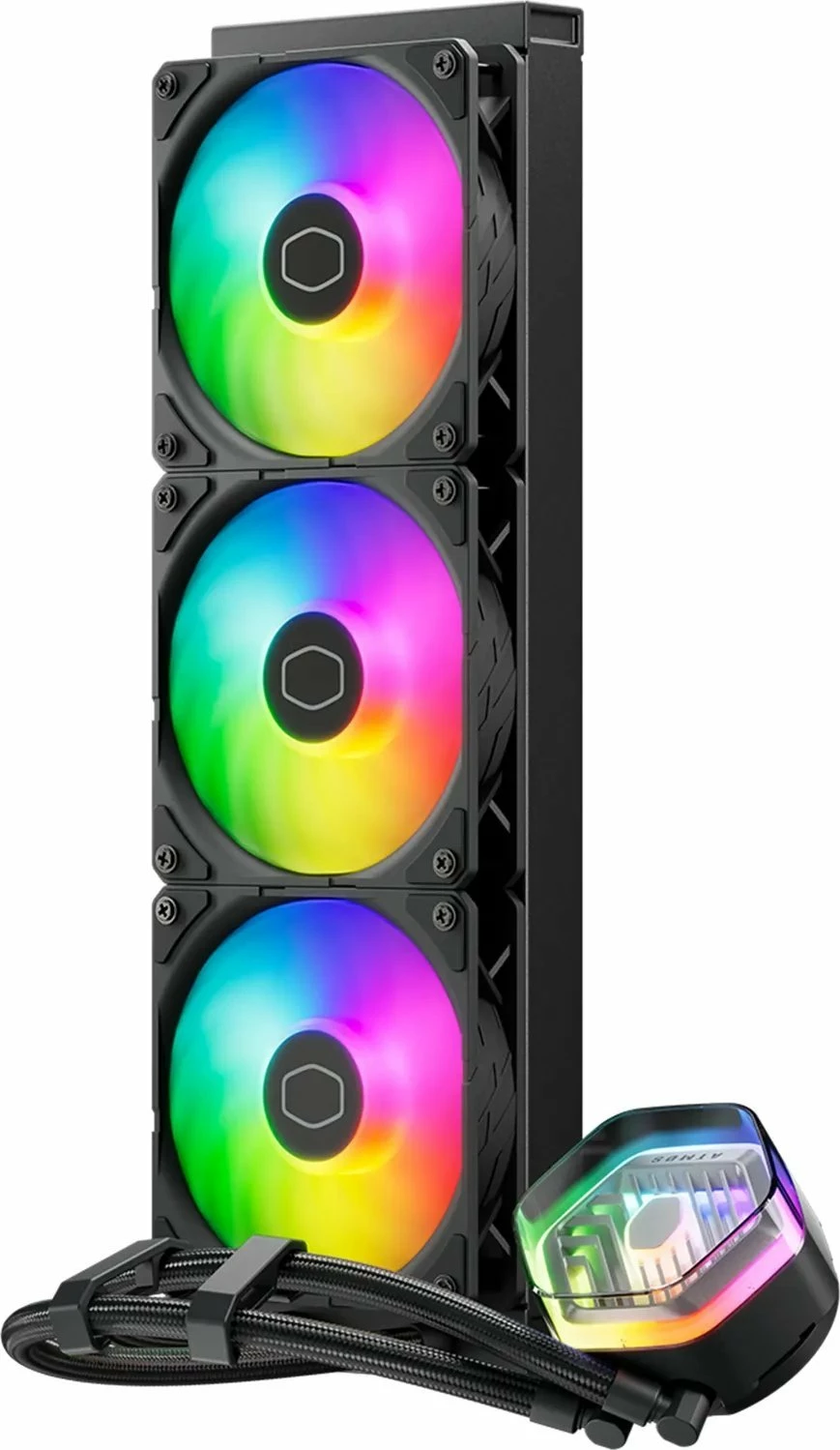 Ftohës me ujë AIO Cooler Master MasterLiquid 360 Atmos ARGB 360mm (MLX-D36M-A25PZ-R1), e zezë