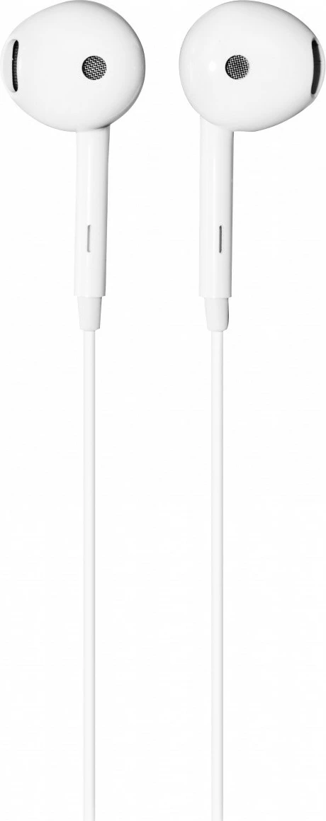 Kufje in-ear Hama 221787 me lidhje Lightning, me mikrofon dhe kontroll volum, kabllo 1.2 m, stereo, të bardha