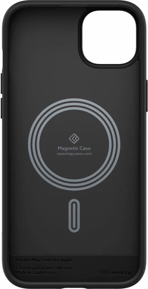 Mbështjellës Caseology Parallax Mag për iPhone 14 Plus, MagSafe, i zi mat
