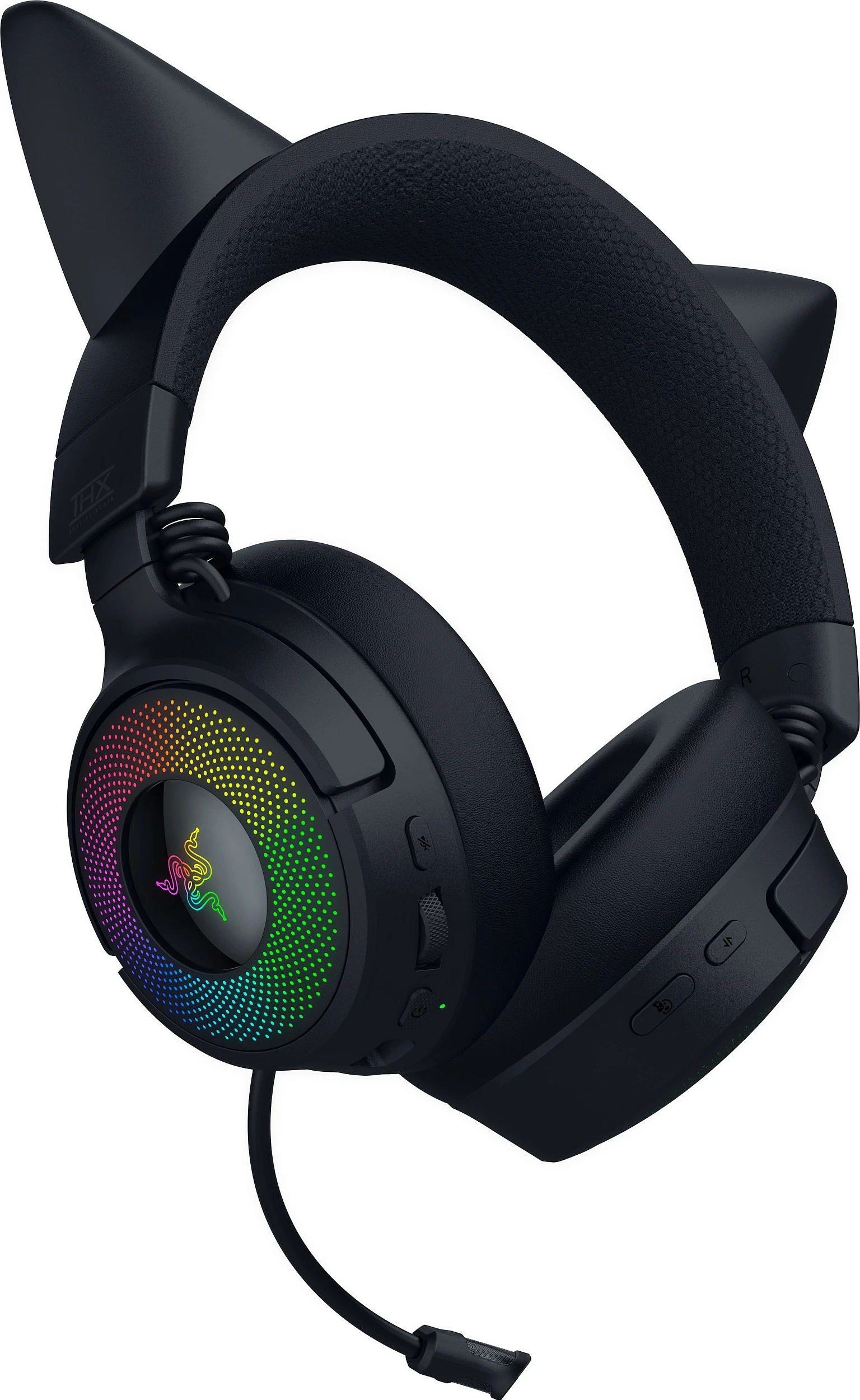 Kufje Razer Kraken Kitty V3 Pro, wireless, RGB, e zezë