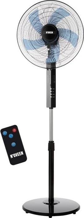 Ventilator N'OVEEN F455 me telekomandë, 16"/40 cm, i zi