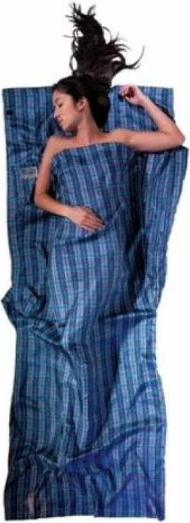Thes gjumi liner mëndafshi COCOON TravelSheet, blu