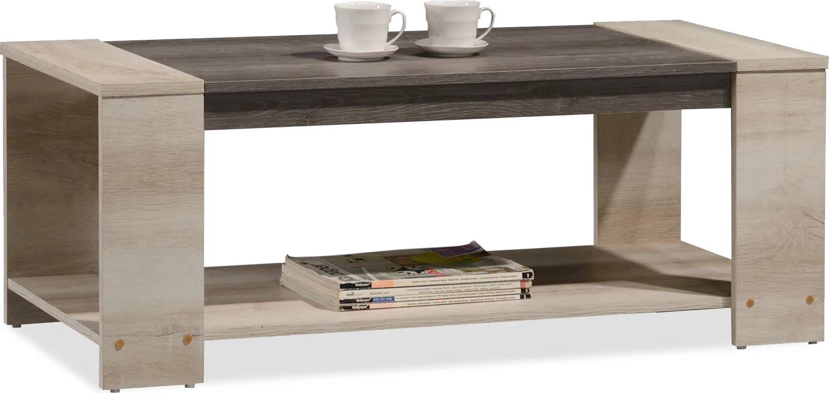 Tavolinë kafeje Olympus, ngjyrë castillo-toro, 110x51x42,5