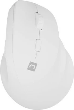 Maus vertikal Natec Crake 2, wireless, 2.4 GHz + Bluetooth 5.2, i bardhë