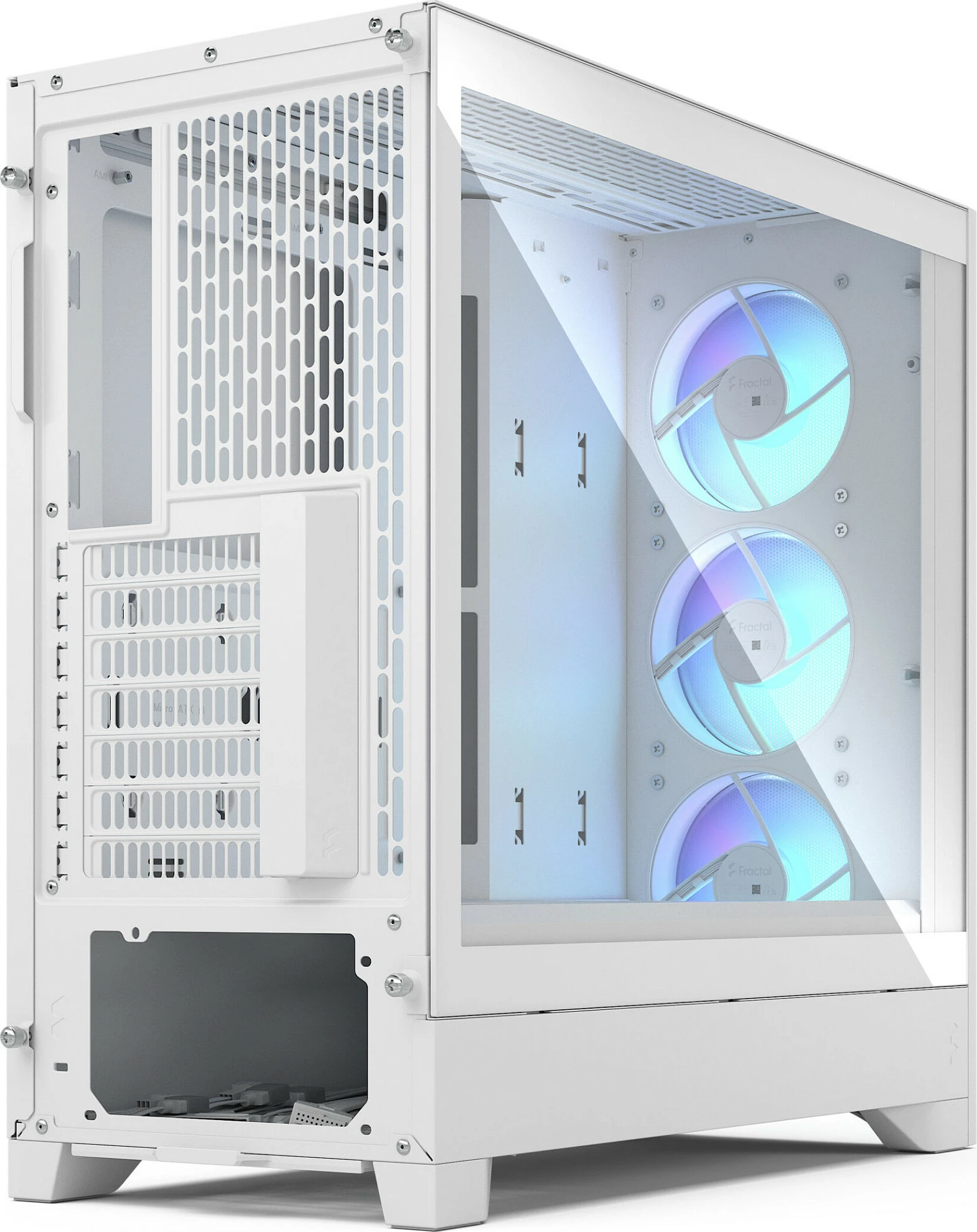 Kasë Fractal Design Pop 2 Air, Midi Tower, ATX/micro ATX/Mini-ITX, TG RGB, e bardhë