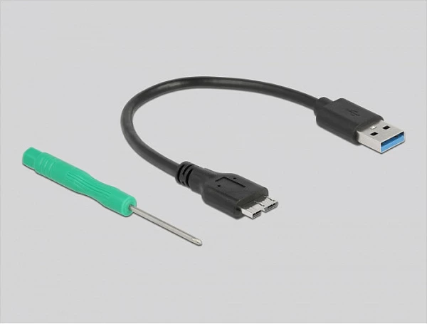 Kasë eksternë DeLOCK për SSD M.2 SATA Key B, USB 3.2 Gen 2, e zezë