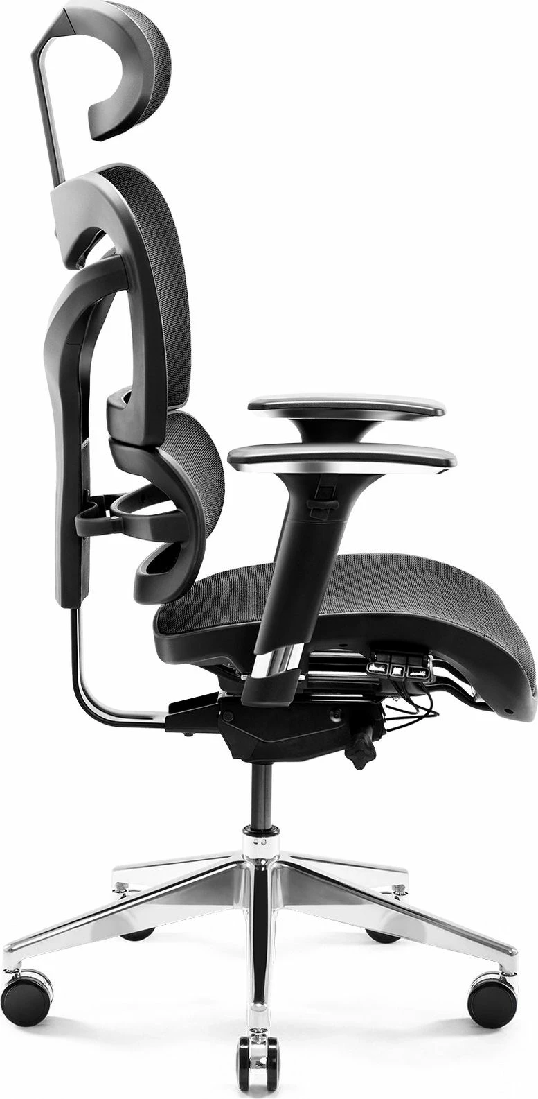 Karrige zyre Diablo Chairs V-Commander, ergonomike me rregullim lartësie/tilt, 140 kg, e zezë