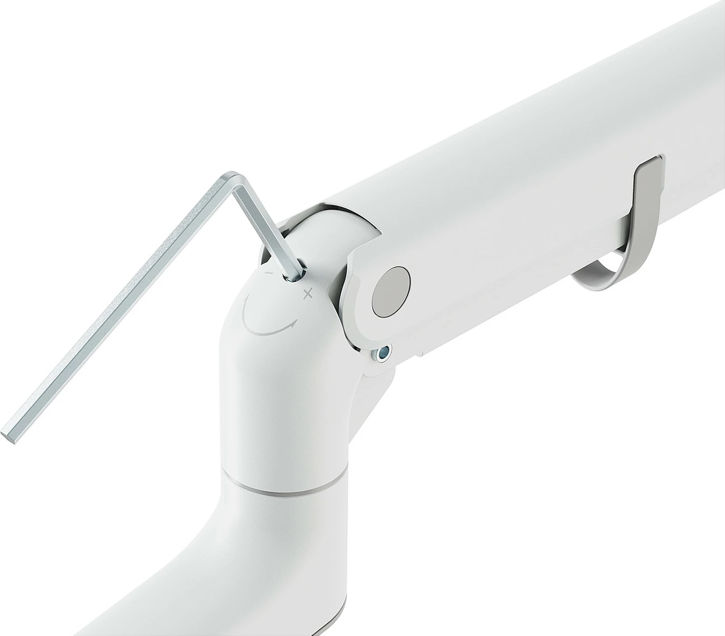 Mbajtës monitori Digitus Single Monitor Mount, 57", 27 kg, VESA 75x75/100x100, Clamp, i bardhë