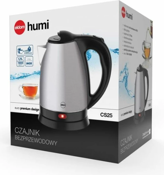 Çajnik elektrik ELDOM CS30, 2L, argjend
