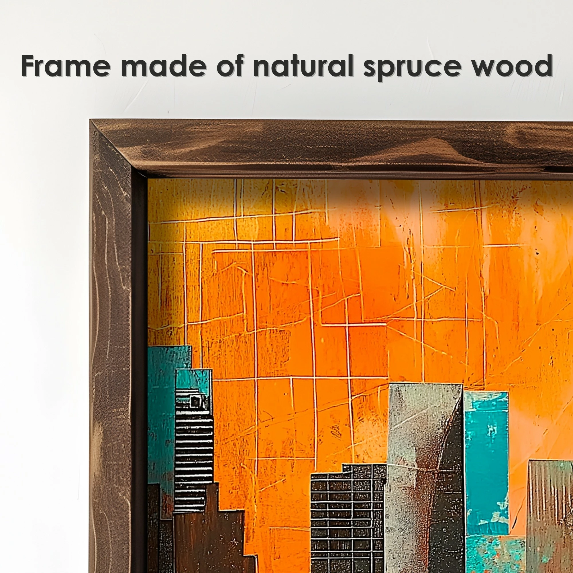 Pikturë dekorative me kornizë, MDF, Wallity, EMR038, shumëngjyrëshe, 40x120x3.5cm