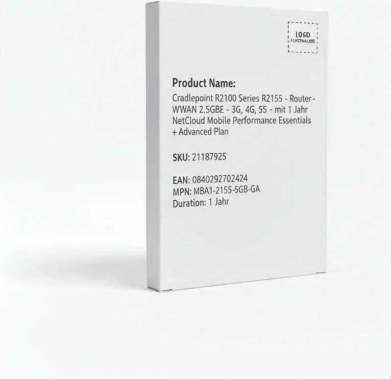 Router Cradlepoint R2100 R2155, WWAN 2.5GbE, 3G/4G/5G, NetCloud Mobile Performance Essentials + Advanced 1 vit