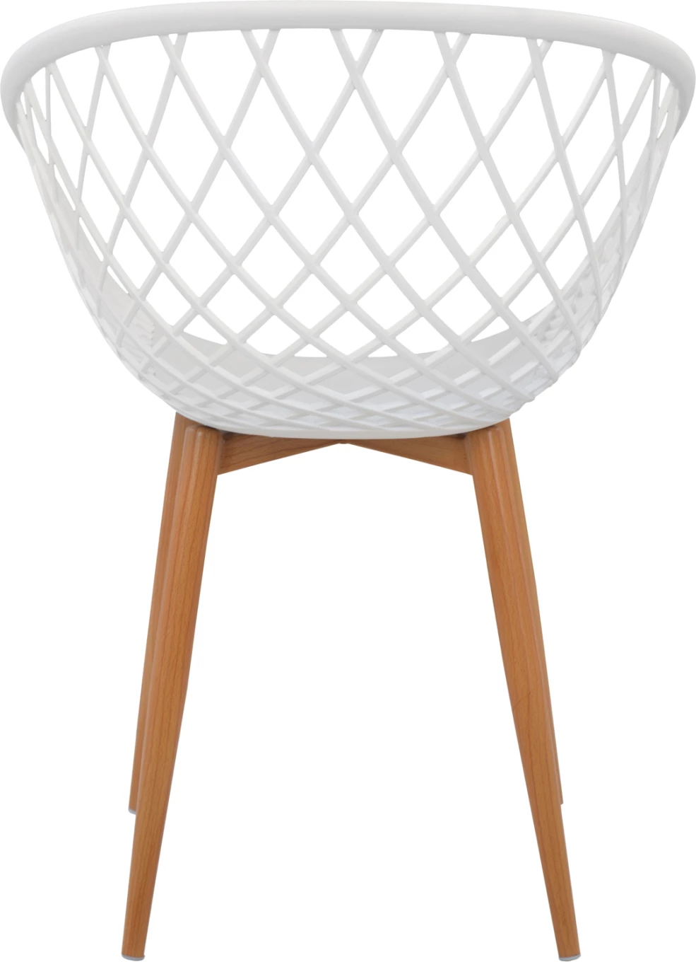 Karrige me krahë polipropileni e bardhë Ariadne FH8001.01 62,5x56x80cm, set prej 4 copë