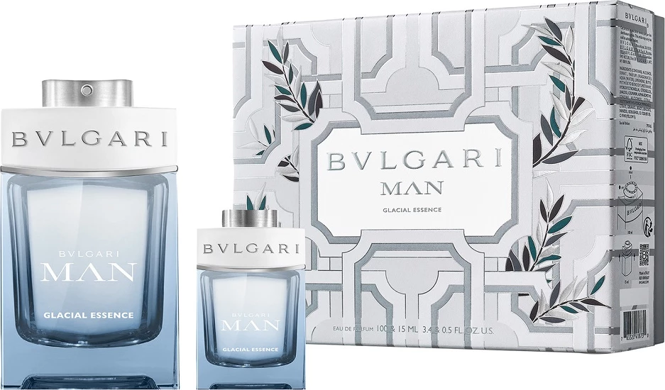 Eau de Parfum për meshkuj Bvlgari Man Glacial Essence, 100ml + 15ml