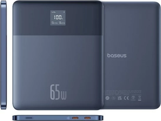 Power bank Baseus Blade2 12000 mAh, 65W, Blu