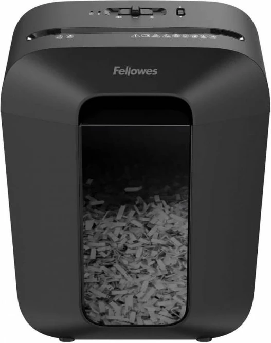 Shredder letre Fellowes Powershred LX45, cross-cut P-4, 8 fletë, kosh 17L, i zi