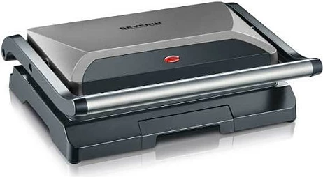 Grill elektrik Severin KG 2394, 800W, inoks, zi/gri