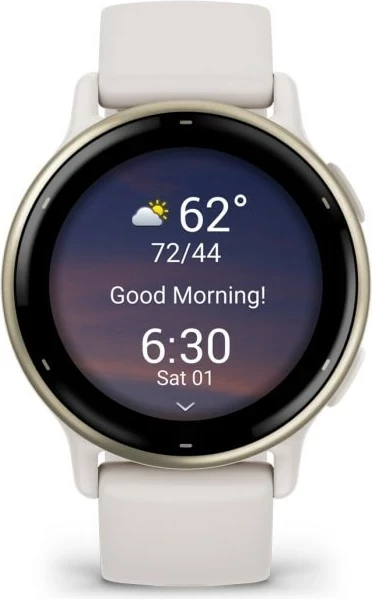 Smartwatch Garmin Vivoactive 5, 1.2" AMOLED, GPS, Bardhë