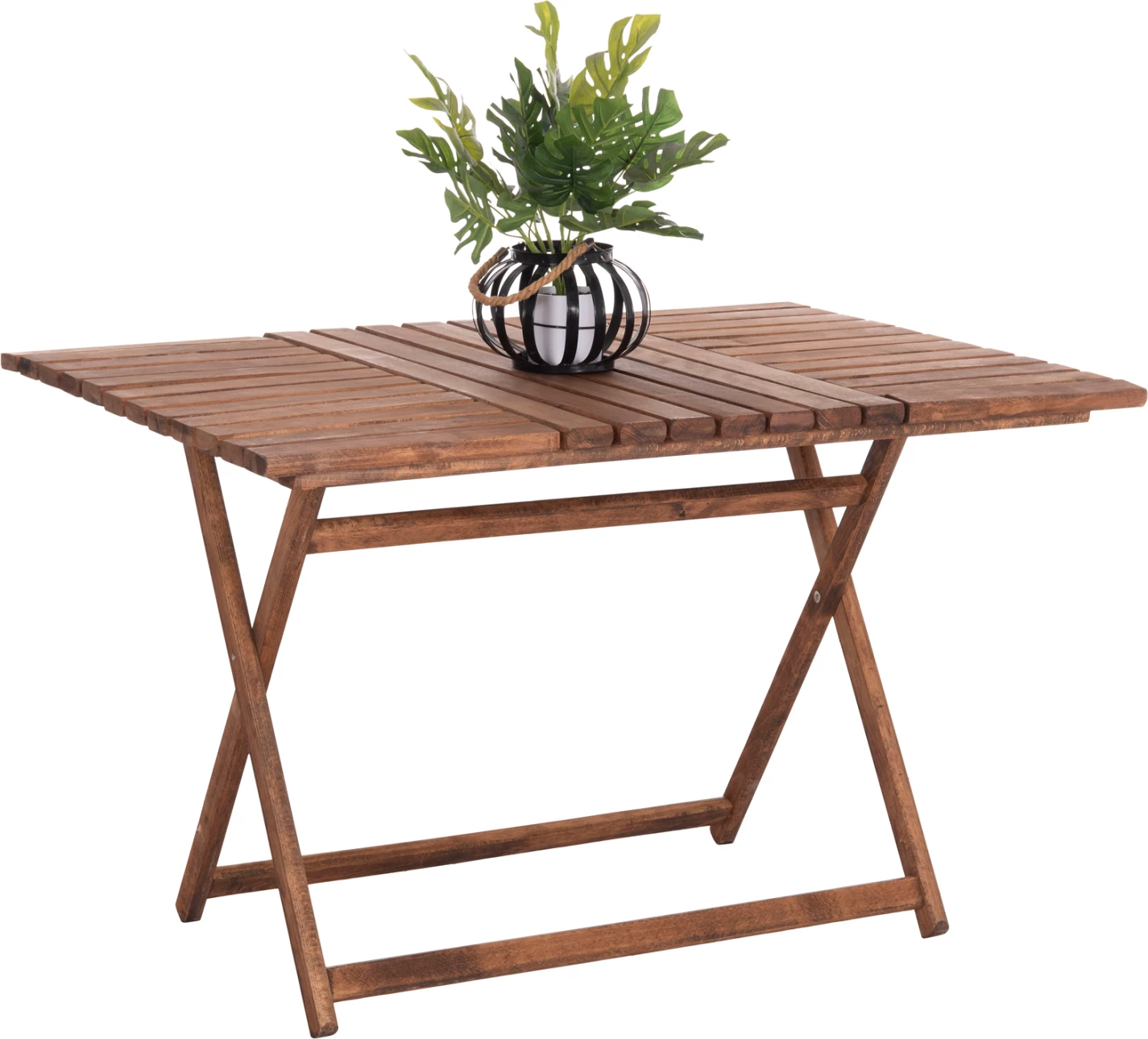 Tavolinë regjisori Limnos, dru i fortë, ngjyrë arre, FH5649.01, 120x80x75cm