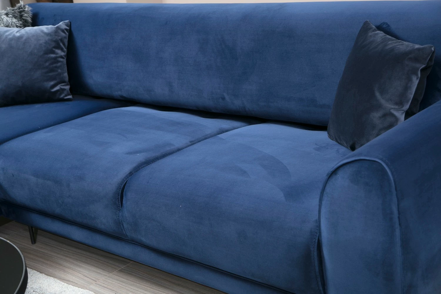 Kënd divan-krevat Atelier del Sofa, kënd majtas, ngjyrë blu e errët (Chl-3R)