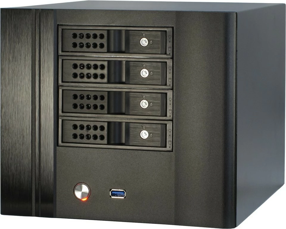 Kasë Inter-Tech IPC SC-4004, Ultra Small Form Factor, Mini-ITX, e zezë