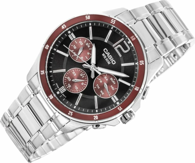 Orë dore për meshkuj CASIO, argjend