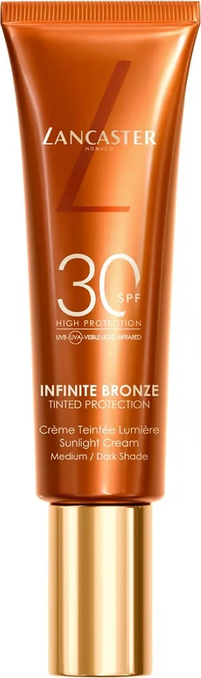 Krem me ngjyrë për fytyrë Lancaster Infinite Bronze Tinted Protection Sunlight Cream SPF30 për femra 50ml