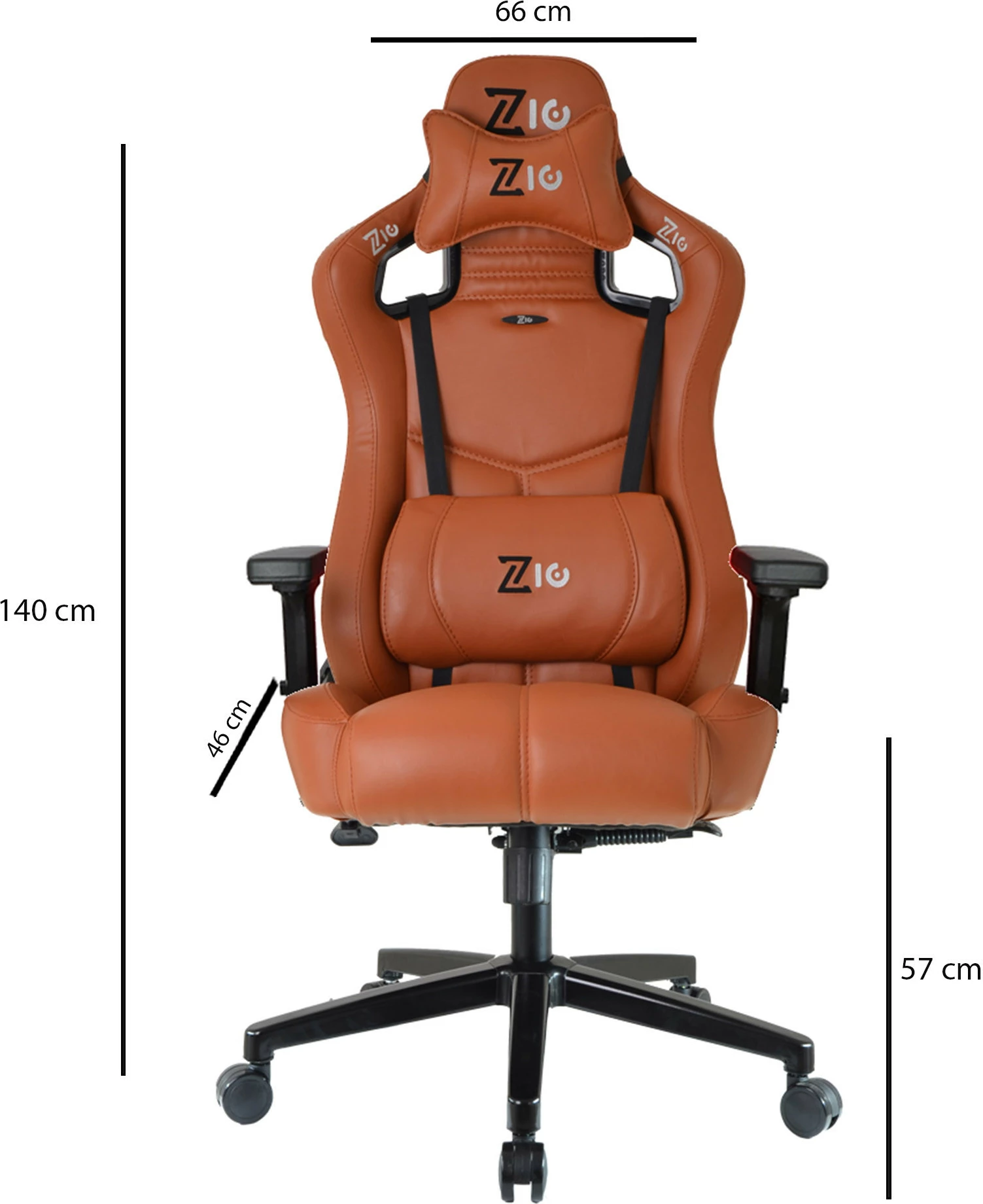 Karrige gaming Skye Decor, Zio Venom, ngjyrë kafe