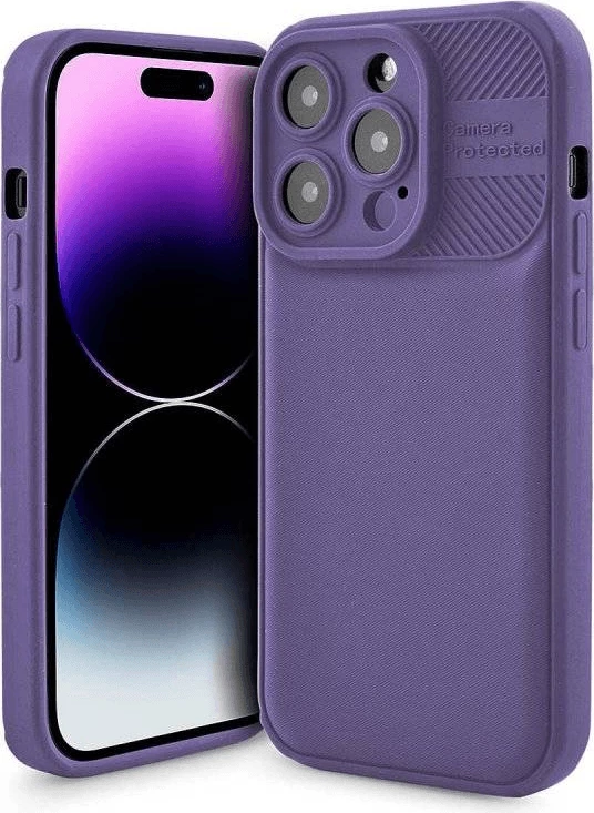 Mbështjellës silikoni HAVANA Xiaomi Redmi 12C, matte carbon, vjollcë, MPN 17557