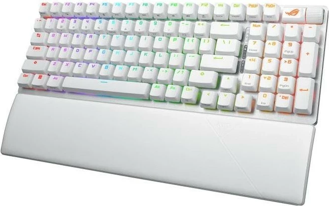 Tastierë Asus Strix Scope II 96 Wireless, RGB, e bardhë