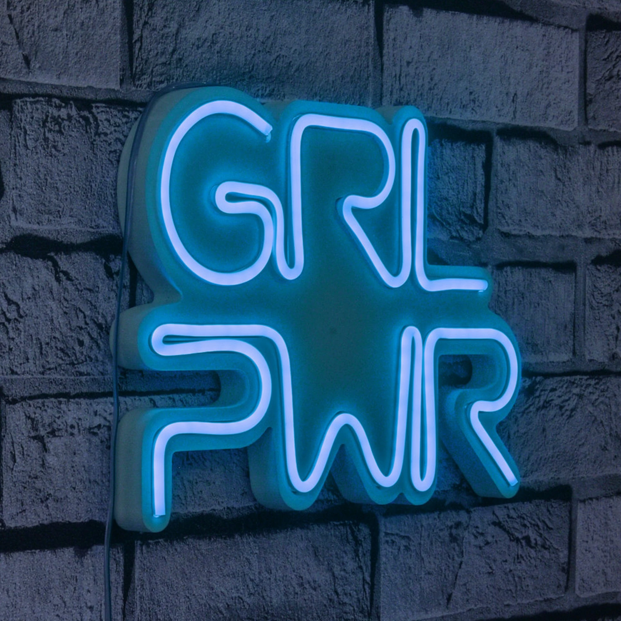 Dritë dekorative LED, plastikë, GRL PWR, ngjyrë kaltër