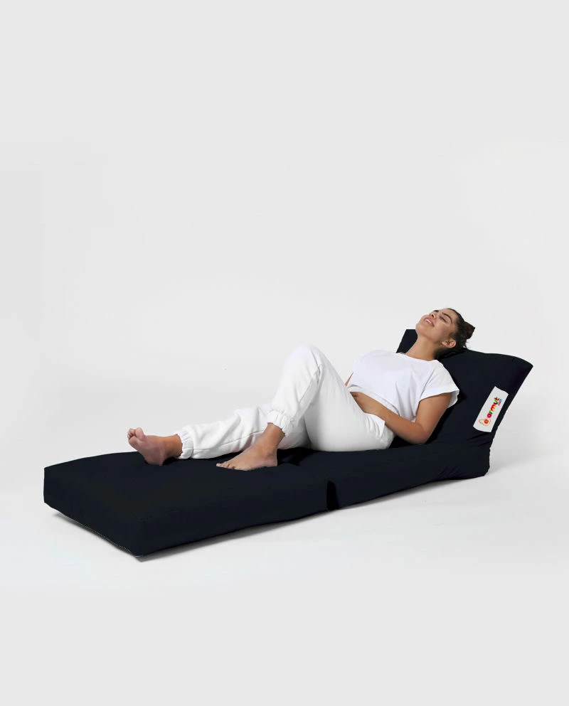 Puf për kopsht, Atelier del Sofa, Siesta Sofa Bed, ngjyrë e zezë