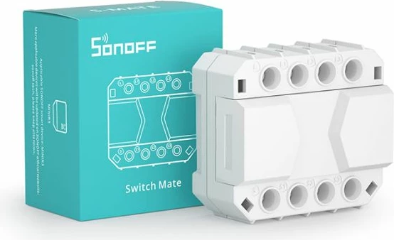 Smart Switch SONOFF S-MATE2 (S-MATE), eWeLink-Remote, 3V bateri, 50m kontroll lokal, 16A, i bardhë