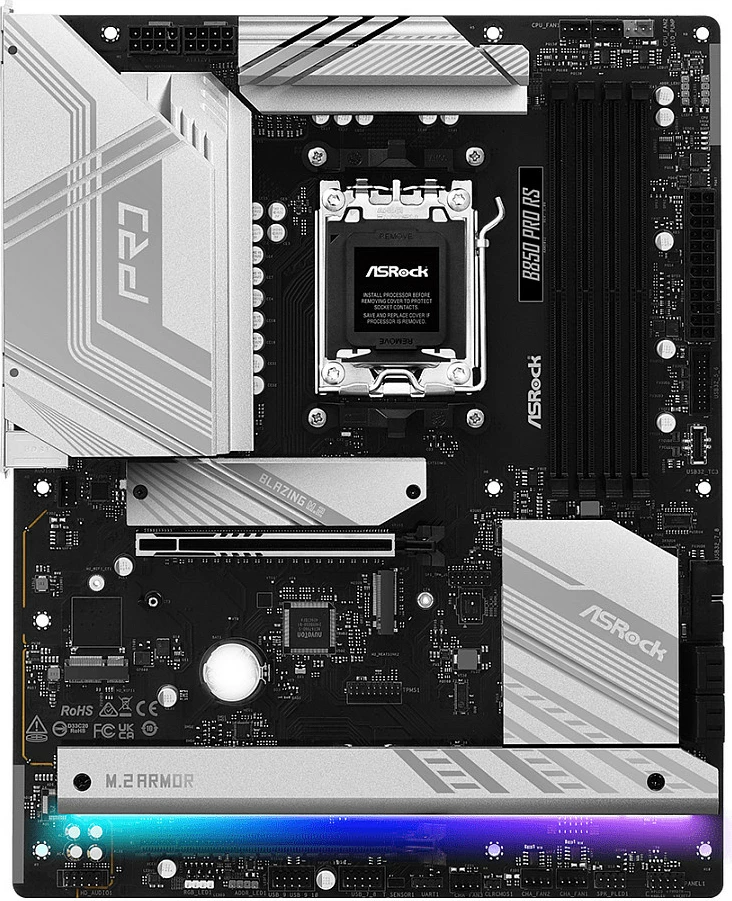 Pllakë amë ASRock B850 Pro RS, Socket AM5, DDR5, ATX