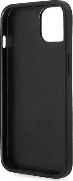 Mbështjellës Karl Lagerfeld KLHCP14MSAPKHG për iPhone 14 Plus 6.7", hardcase, Saffiano Karl's Head Patch, argjendtë