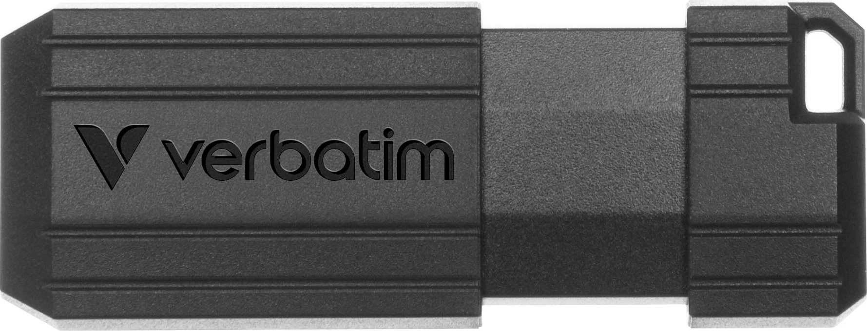 USB memorje Verbatim PinStripe 64GB, USB-A 2.0, slide, e zezë
