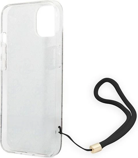 Mbështjellës Guess GUOHCP14MH4STW për iPhone 14 Plus 6.7", kafe, me varëse