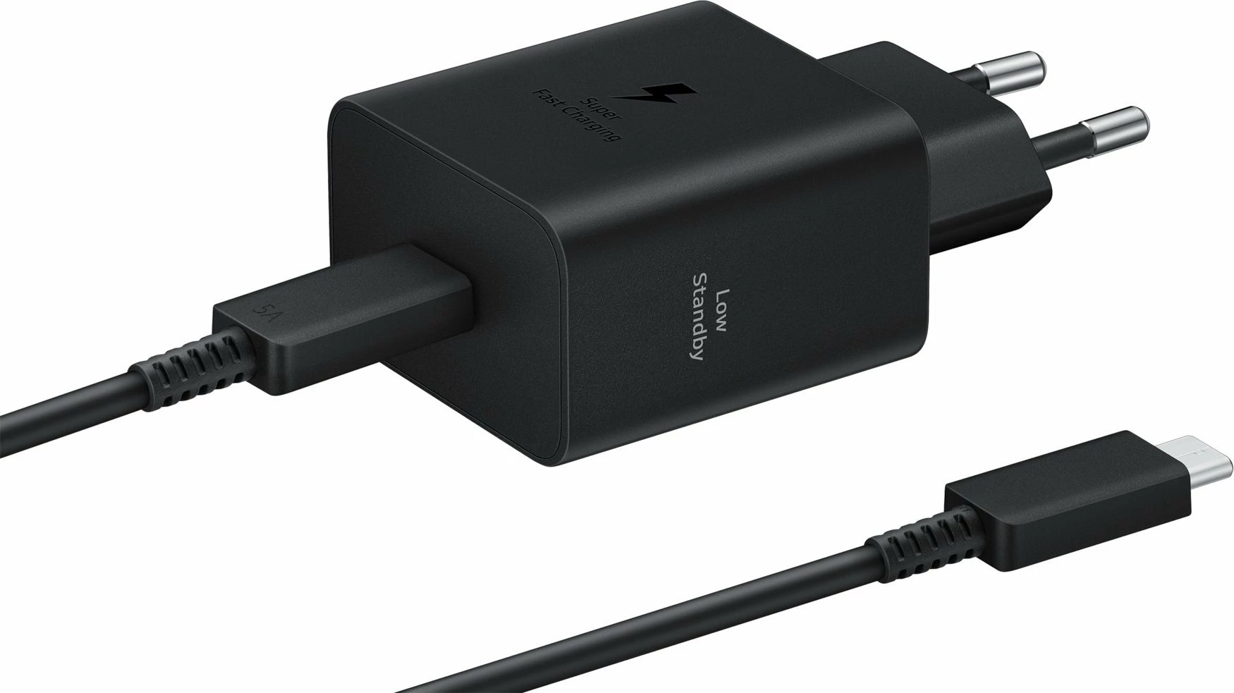 Karikues rrjeti Samsung EP-T4511XBEGEU 45W 1x USB-C me kabllo USB-C 1.8m, i zi