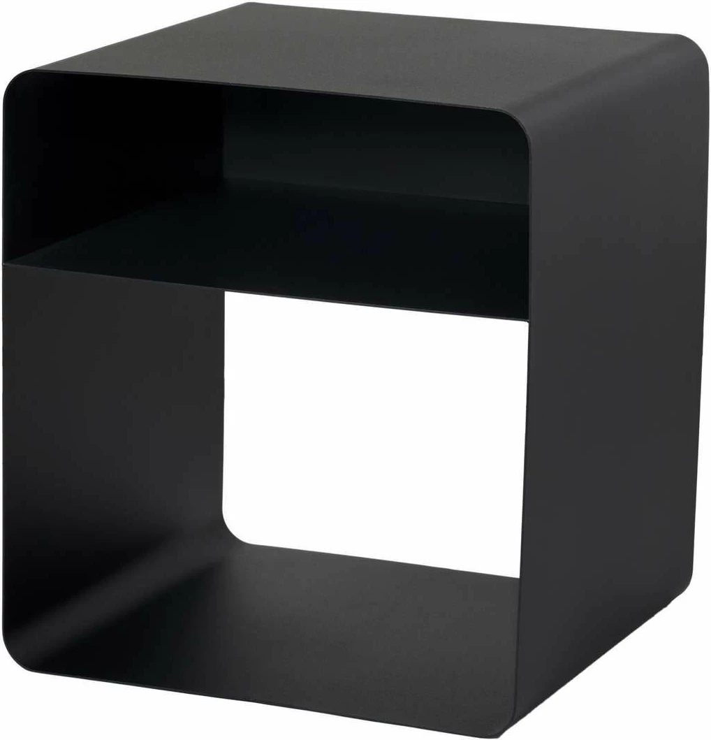 Tavolinë anësore metalike, ngjyrë e zezë, Skye Decor, SHB-012, 45x50x56 cm